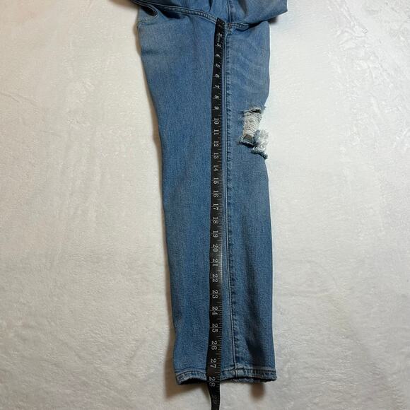 Madewell High Rise The Perfect Vintage Jeans Size 30 Distressed Casual Preppy - Picture 15 of 16